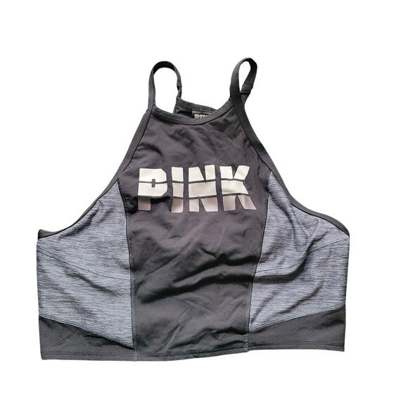 Victoria's Secret Other - Victoria's Secret Pink ultimate unlined large black/gray sports bra